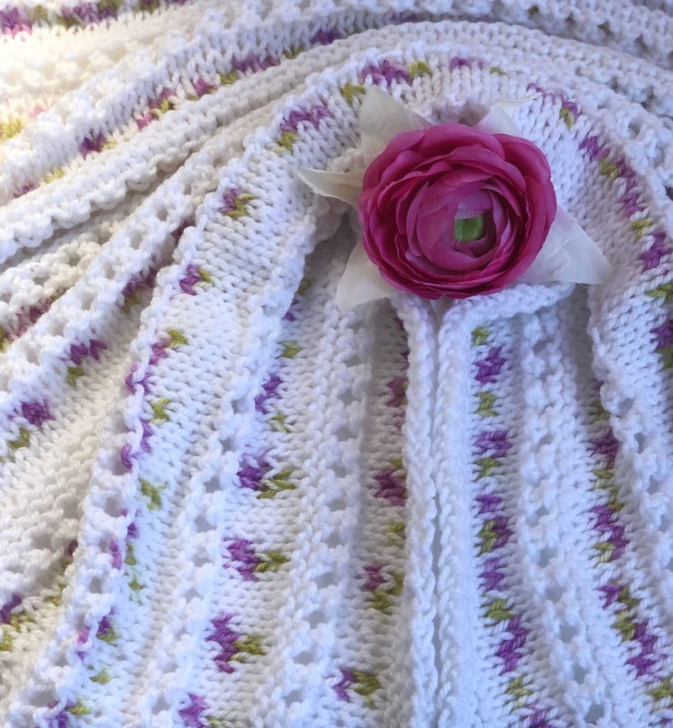 crochet baby blanket flowers