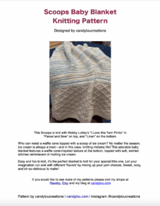 pdf copy of blanket pattern