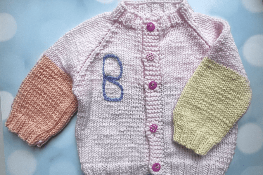 handknit baby sweater