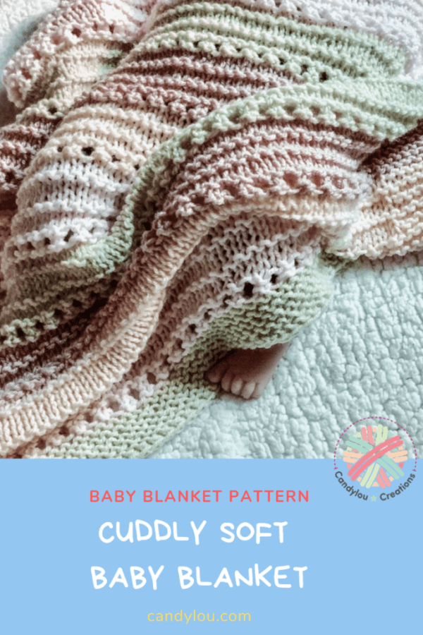 How to Knit a Cuddly Soft Baby Blanket - candyloucreations