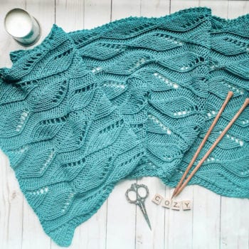 Ocean Waves Scarf Lacy Scarf Knitting Pattern | candyloucreations ...